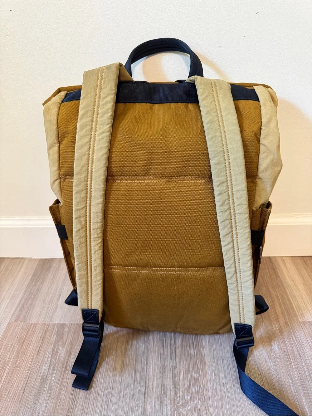 Timbuk2 Mustard Yellow Rolltop Backpack Commuter Laptop Travel Bag